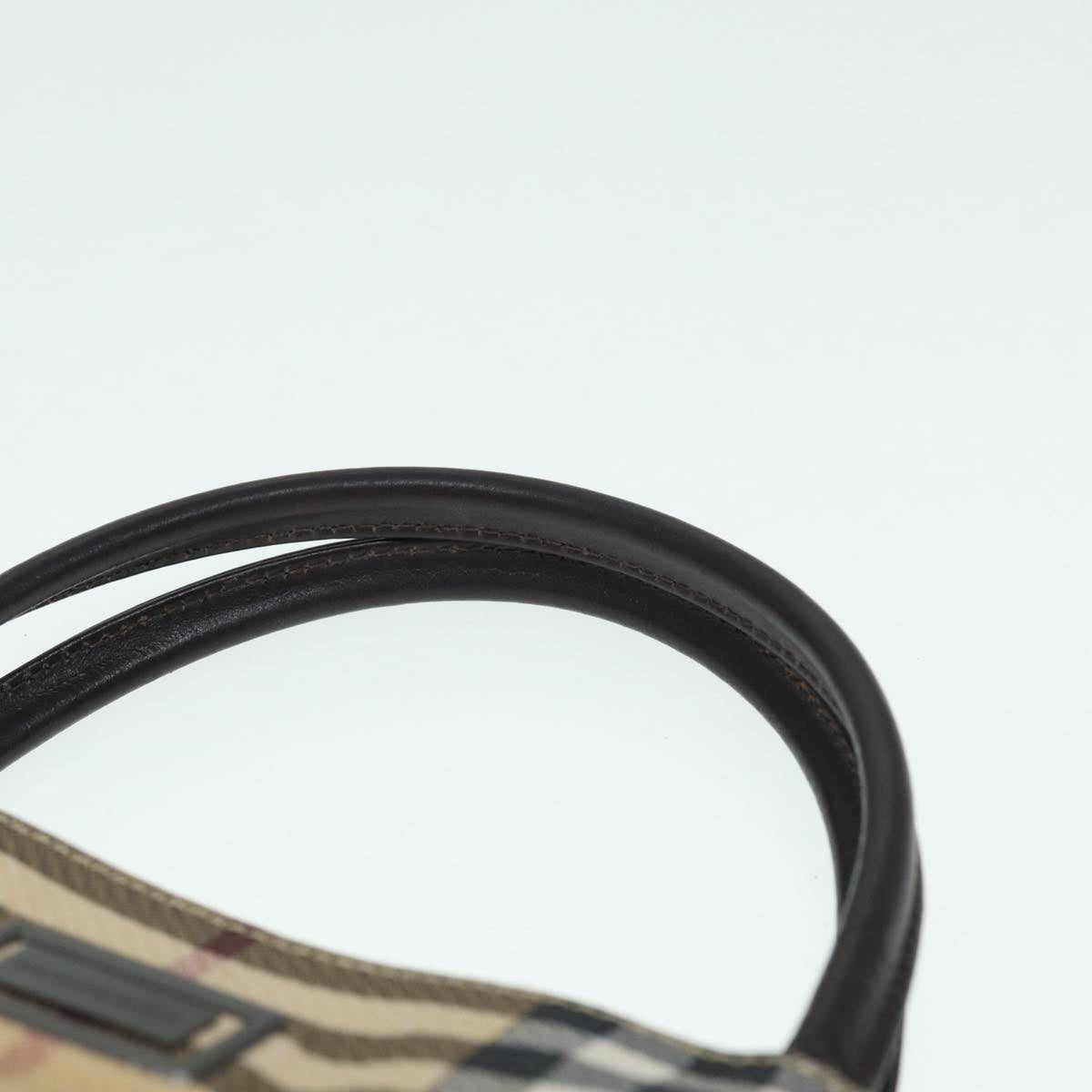 Burberry Nova Check Beige Canvas Tote Bag (Pre-Owned)