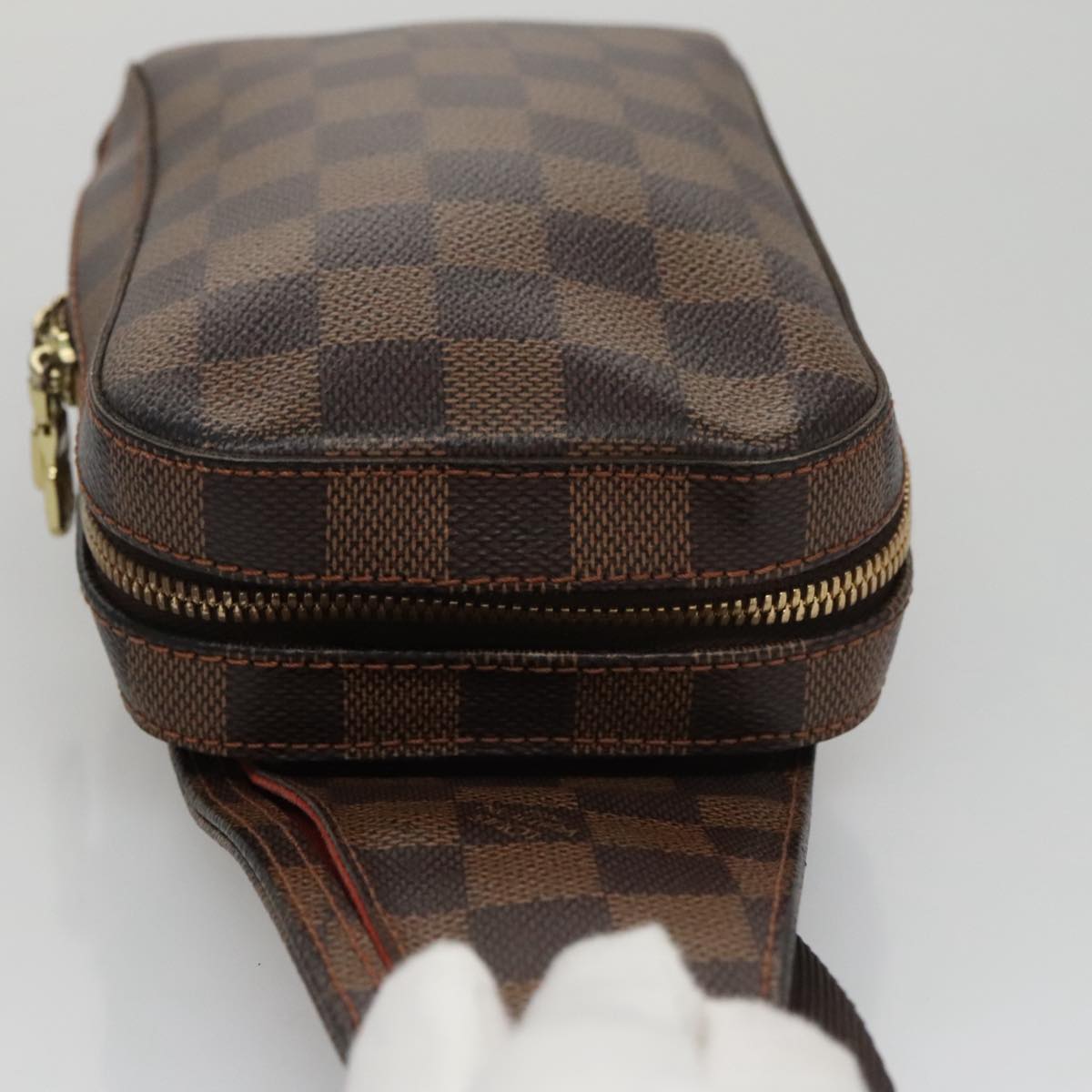 Louis Vuitton Geronimos Brown Canvas Shoulder Bag (Pre-Owned)
