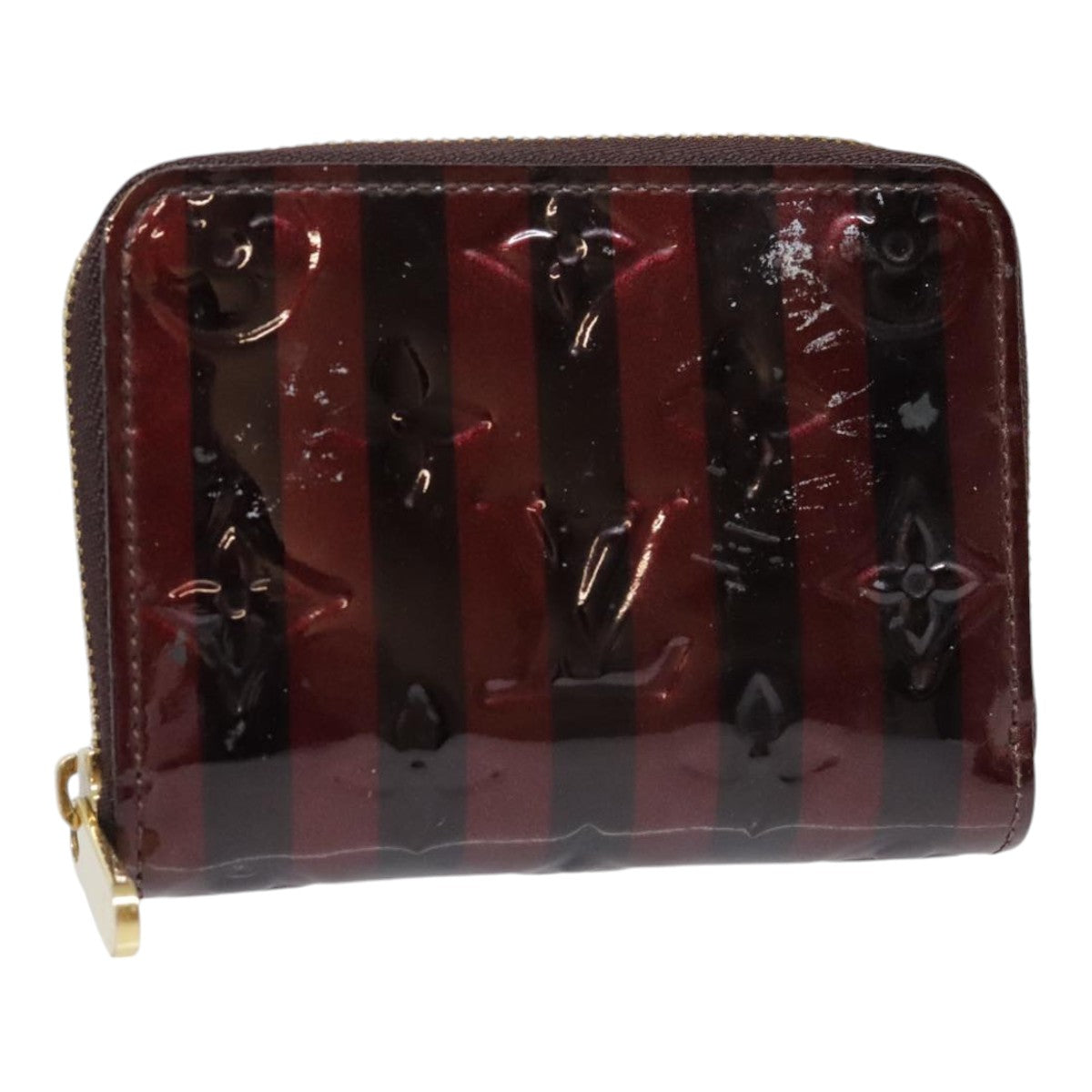 Louis Vuitton Zippy Coin Purse Burgundy Patent Leather Wallet  (Pre-Owned)