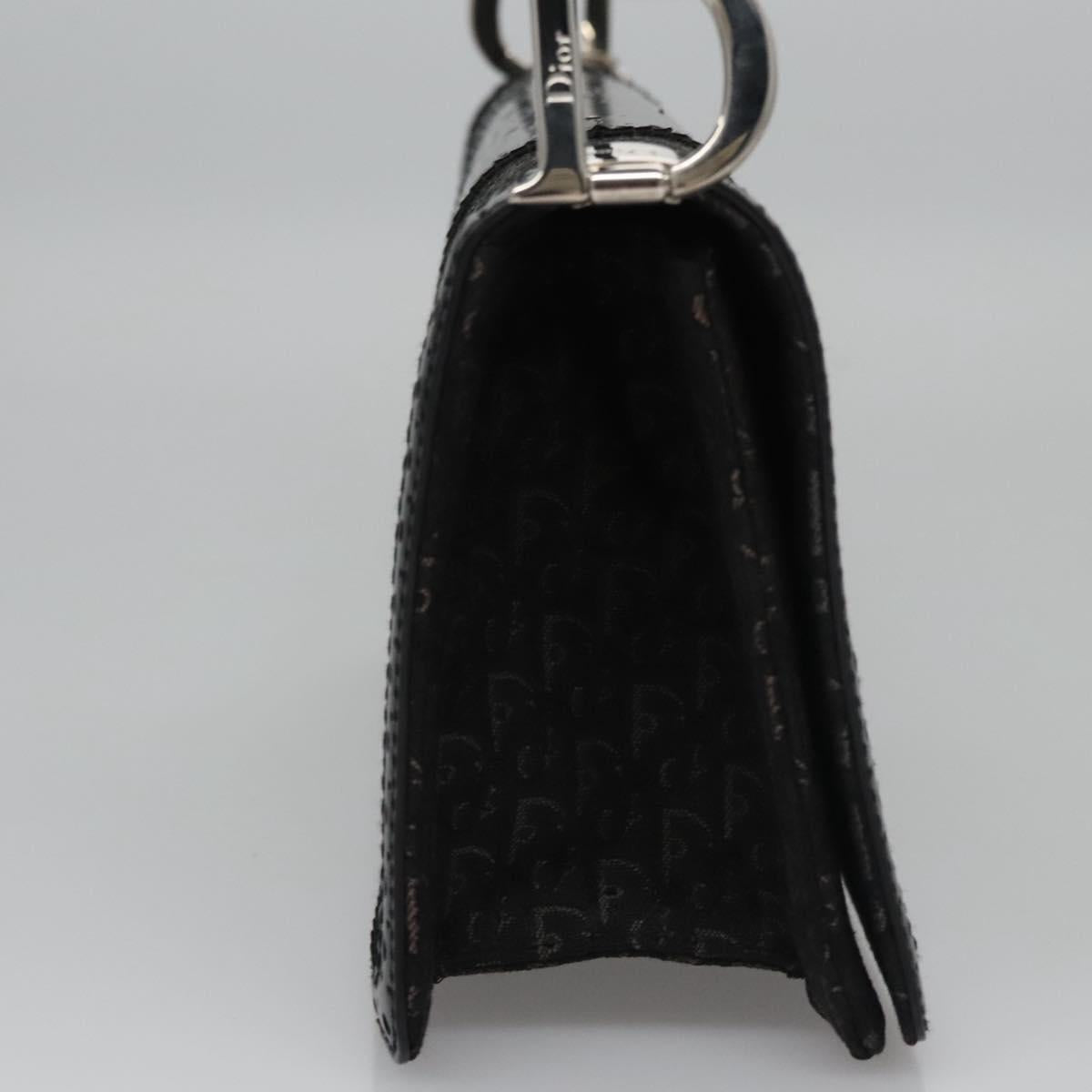 Dior Trotter Black Canvas Shoulder Bag (Pre-Owned)