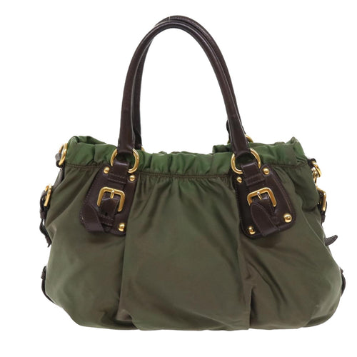 Prada Green Synthetic Handbag (Pre-Owned)
