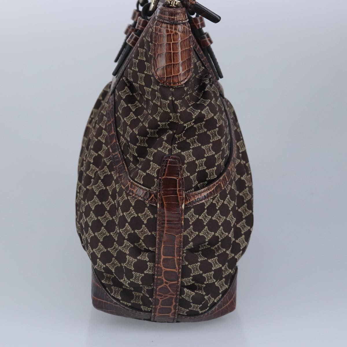 Céline Macadam Brown Canvas Shoulder Bag (Pre-Owned)
