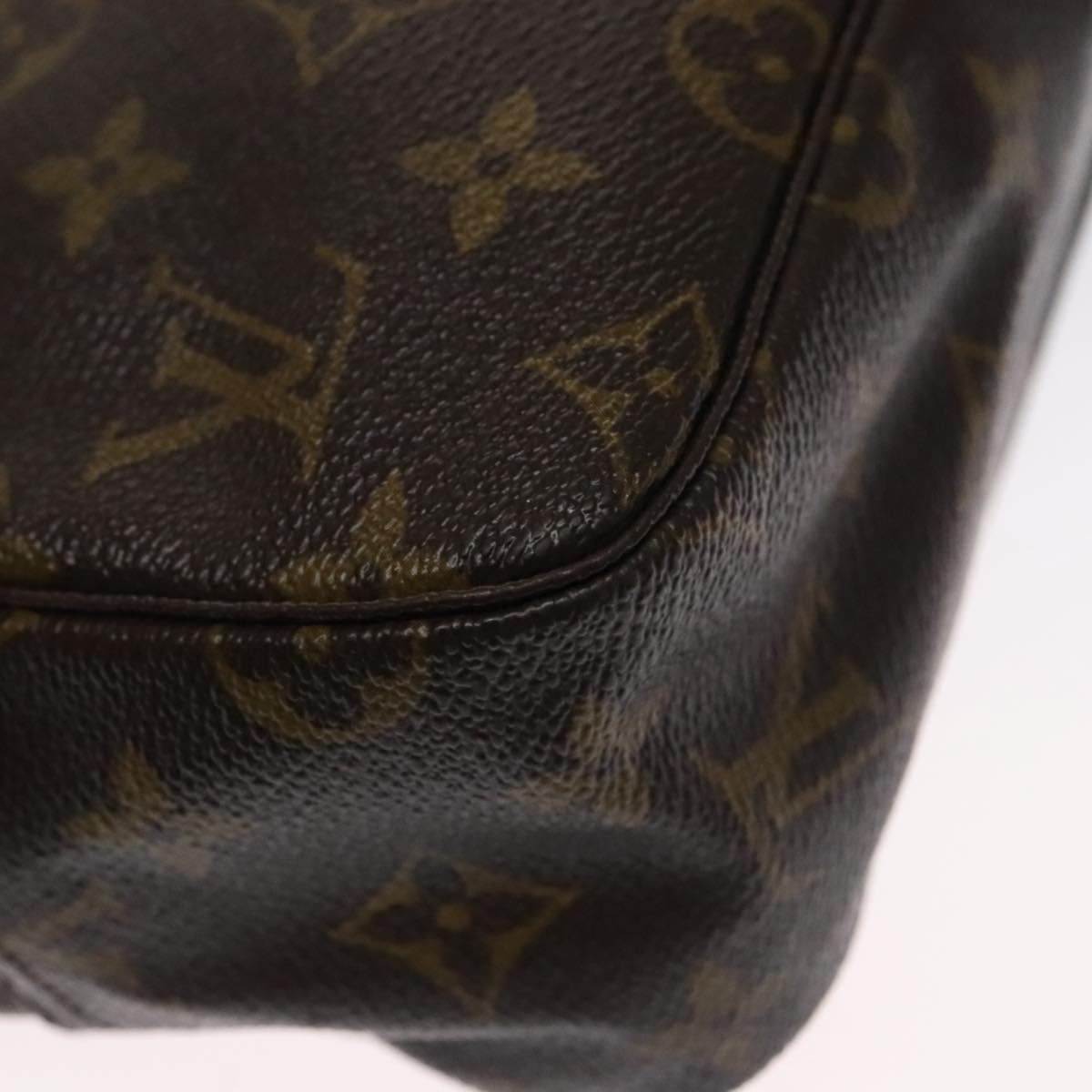 Louis Vuitton Trousse Toilette 28 Brown Canvas Clutch Bag (Pre-Owned)