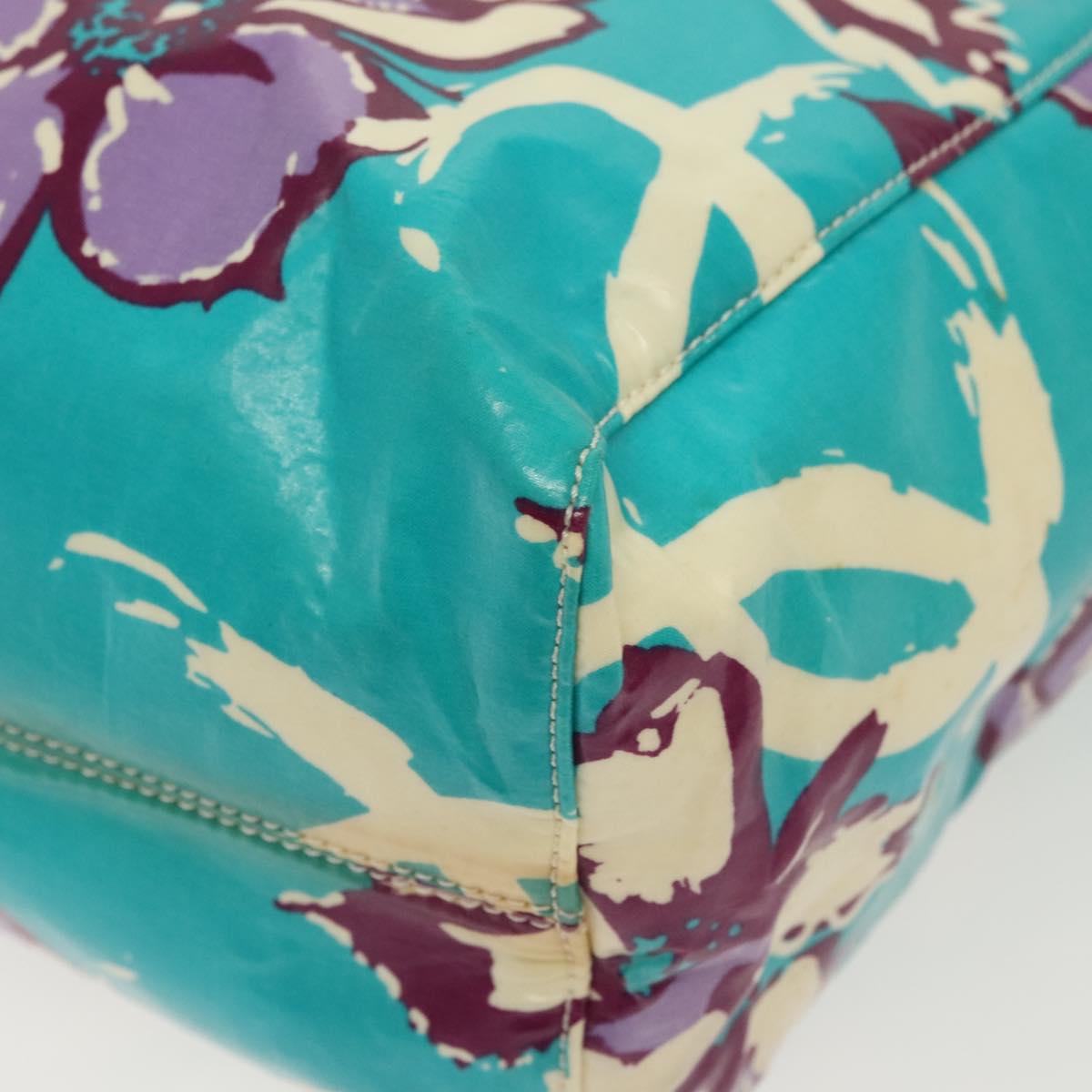 Chanel Blue Vinyl Tote Bag (Pre-Owned)