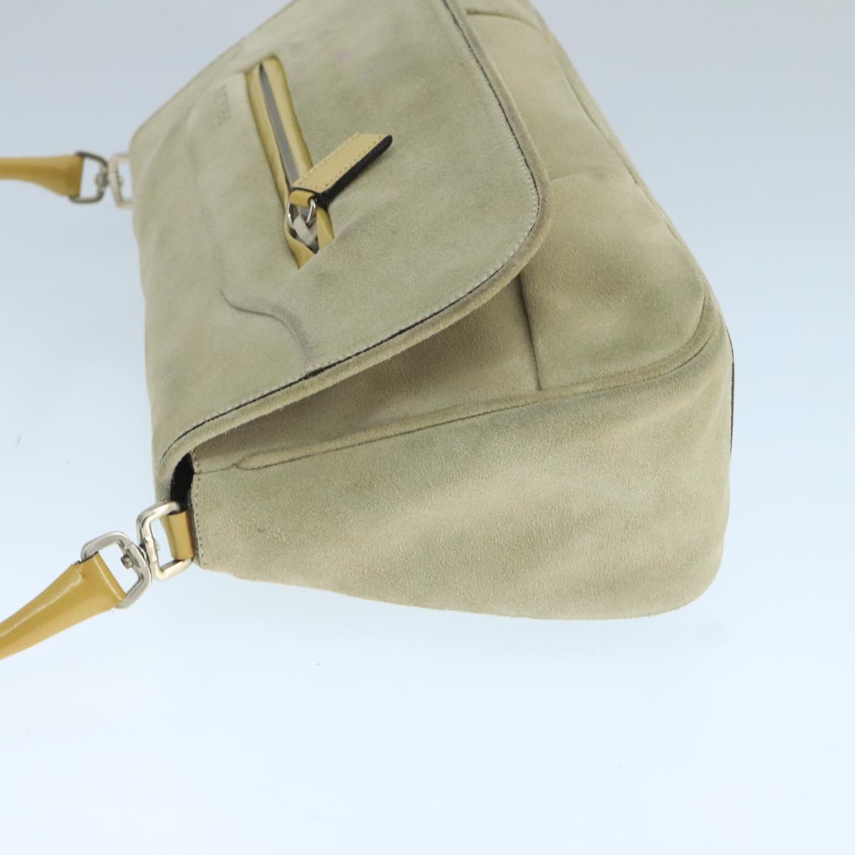 Prada Beige Suede Shoulder Bag (Pre-Owned)