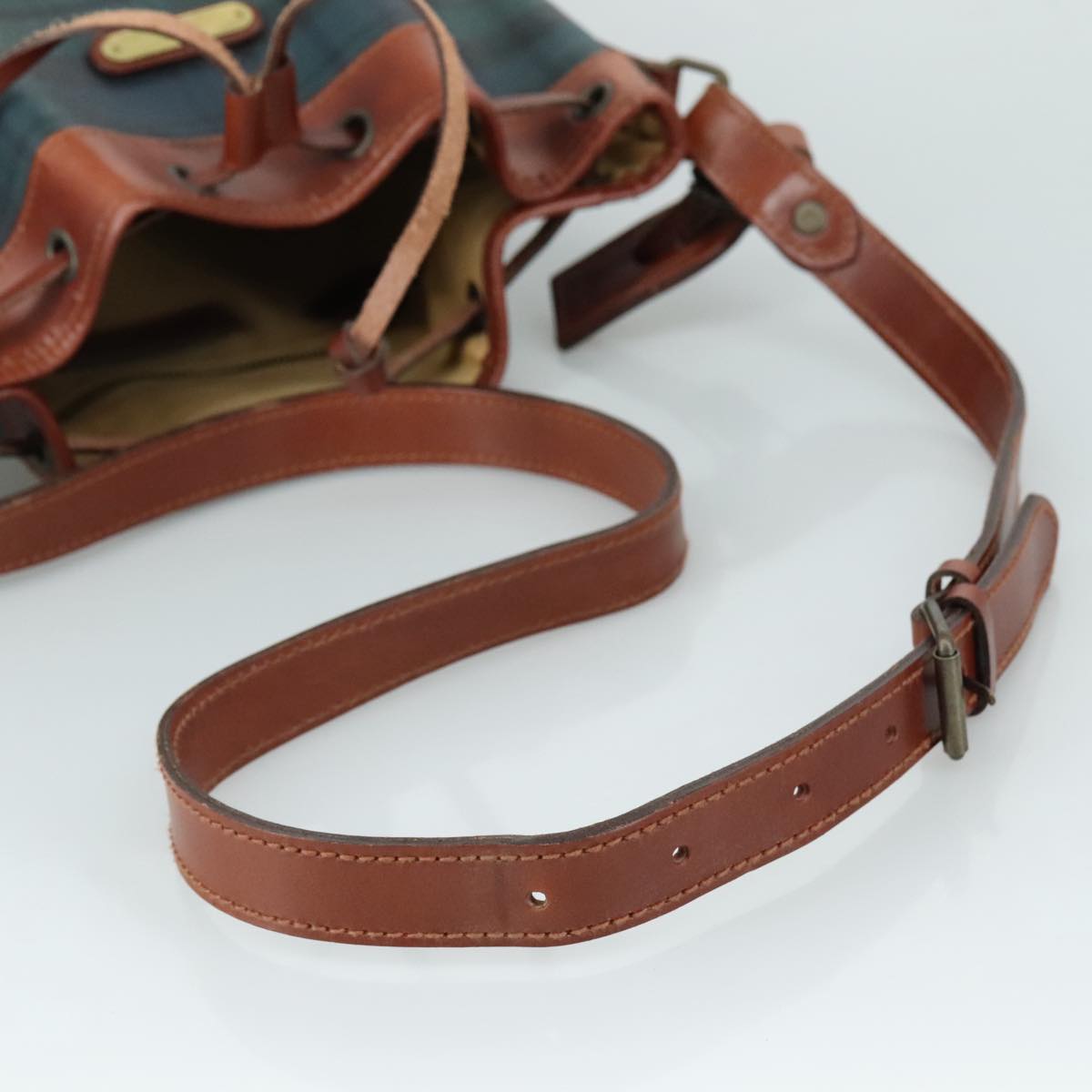 Ralph Lauren Polo Green Canvas Shoulder Bag (Pre-Owned)