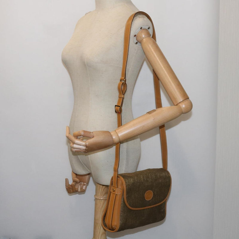 Gucci Brown Canvas Shoulder Bag (Pre-Owned)
