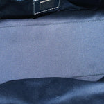 Fendi Zucchino Navy Canvas Handbag (Pre-Owned)