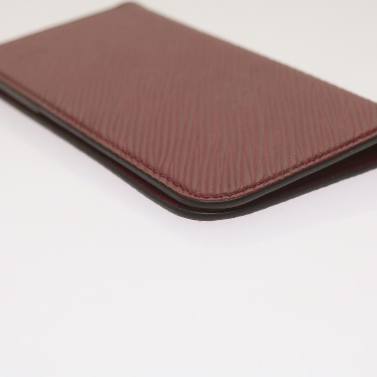 Louis Vuitton Iphone Case Burgundy Leather Phone Jewelry (Pre-Owned)