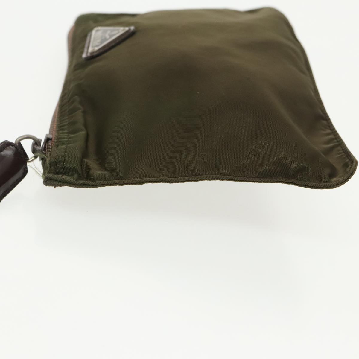Prada Tessuto Khaki Synthetic Wallet Bag (Pre-Owned)