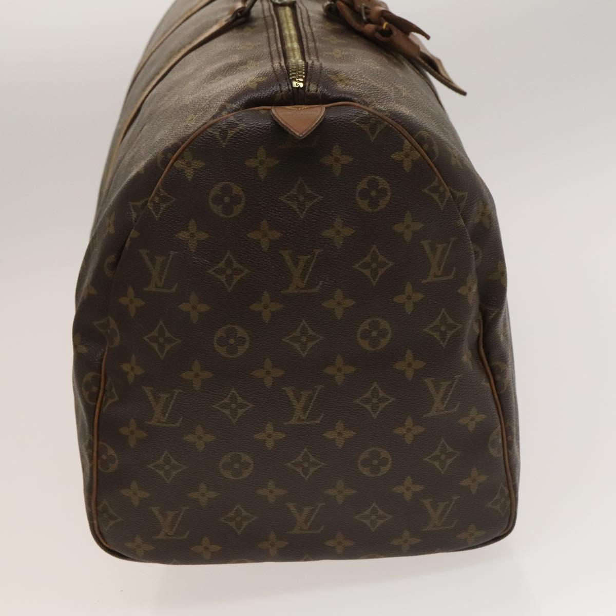 Louis Vuitton Keepall 55 Brown Canvas Travel Bag (Pre-Owned)