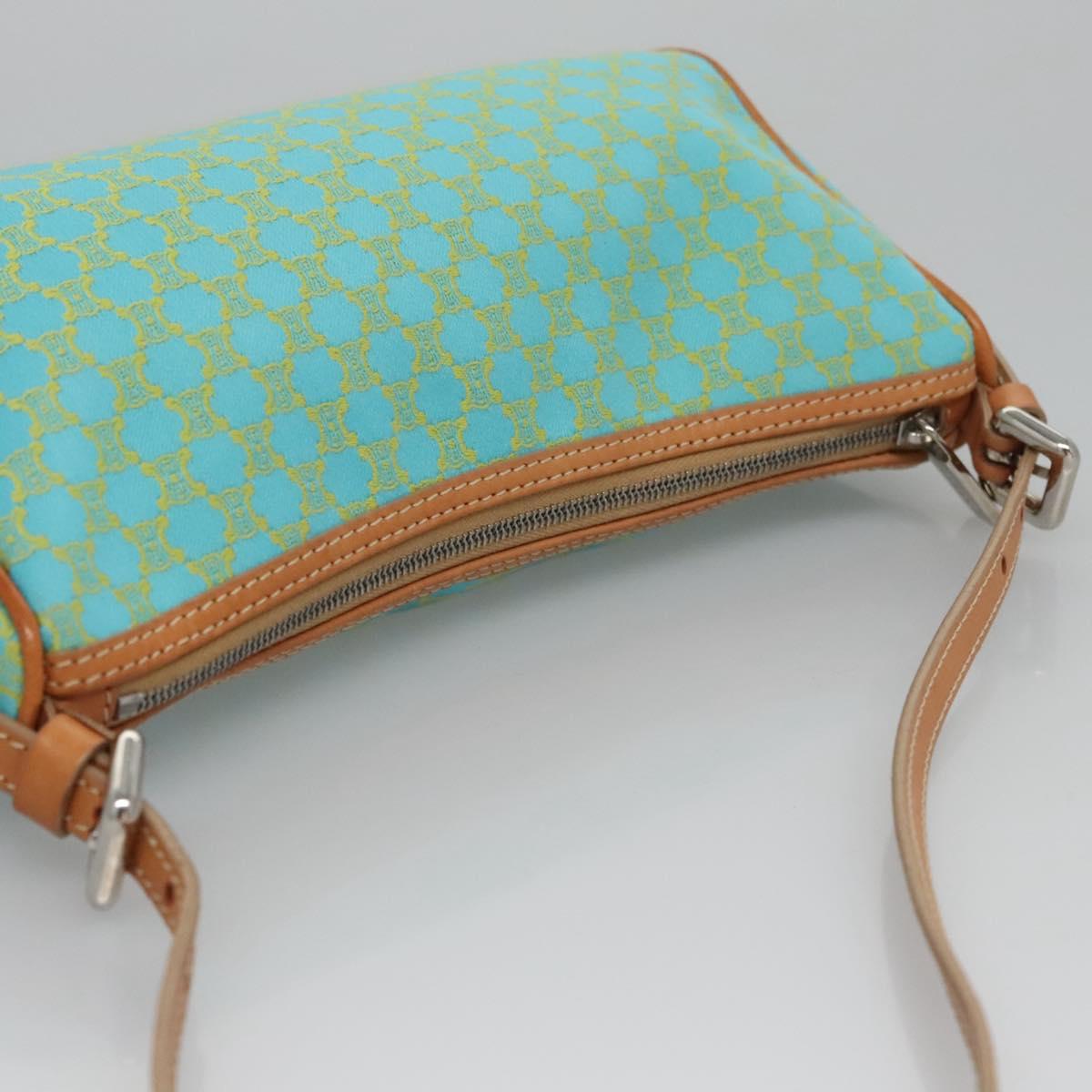Céline Macadam Blue Canvas Clutch Bag (Pre-Owned)