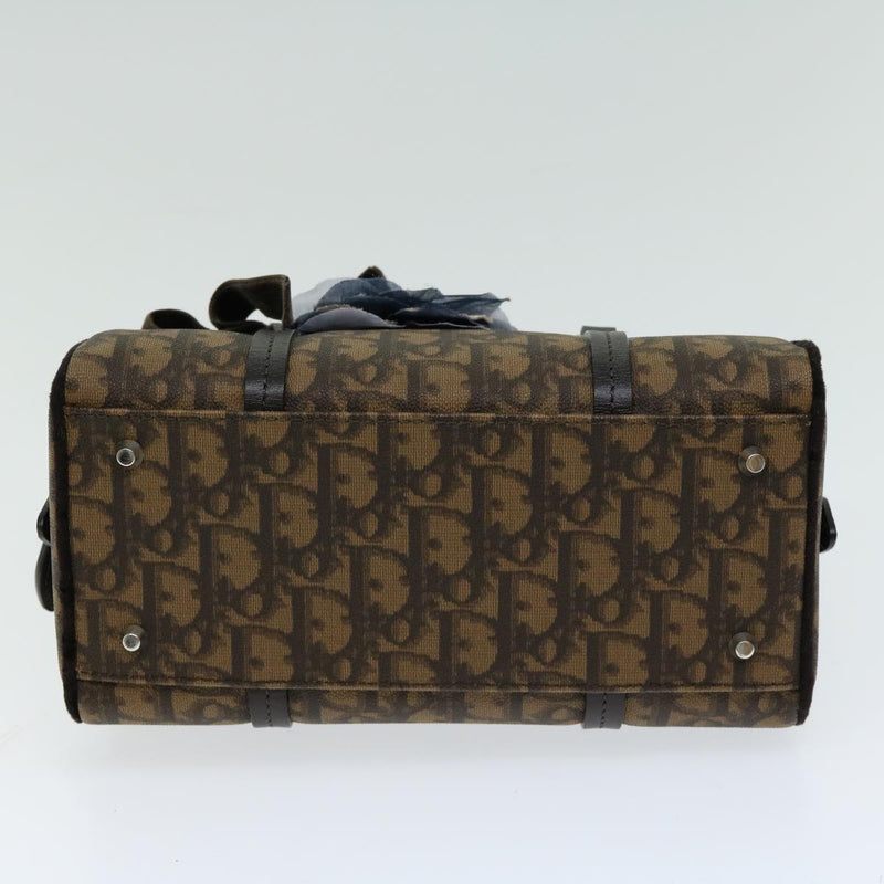 Dior Romantique Brown Canvas Handbag (Pre-Owned)