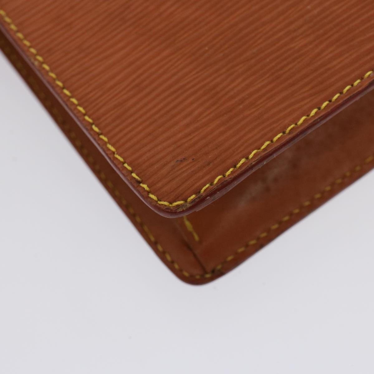 Louis Vuitton Pochette Homme Brown Leather Clutch Bag (Pre-Owned)