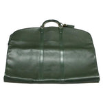 Louis Vuitton Garment Case Green Leather Travel Bag (Pre-Owned)