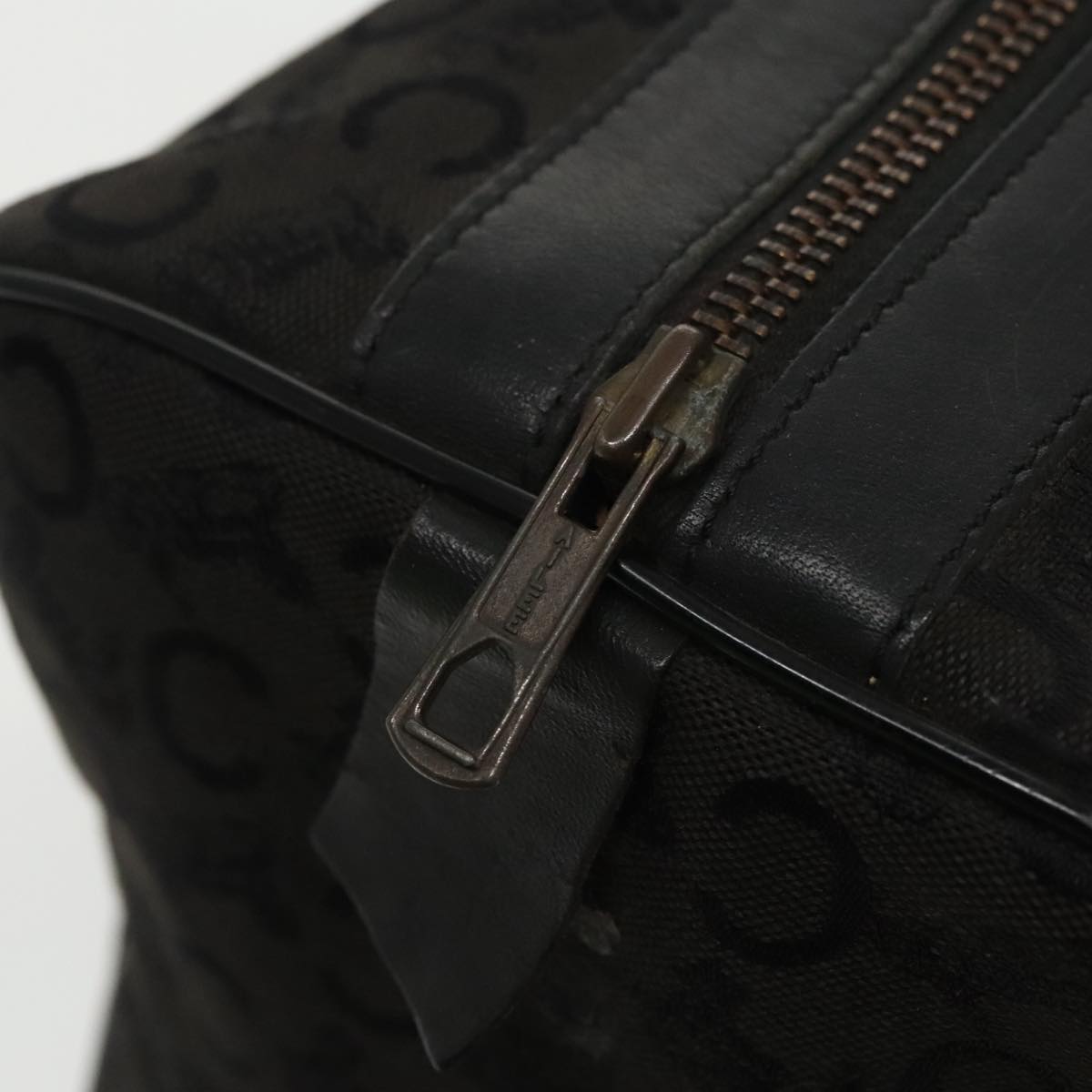 Céline C Black Canvas Travel Bag (Pre-Owned)