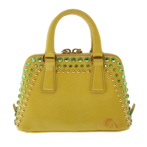 Prada Yellow Leather Handbag (Pre-Owned)