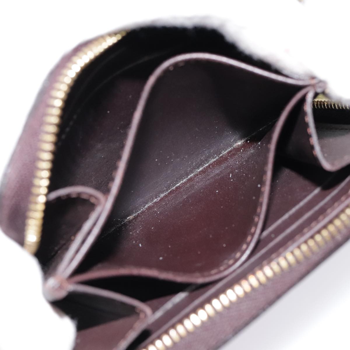 Louis Vuitton Zippy Coin Purse Burgundy Patent Leather Wallet  (Pre-Owned)