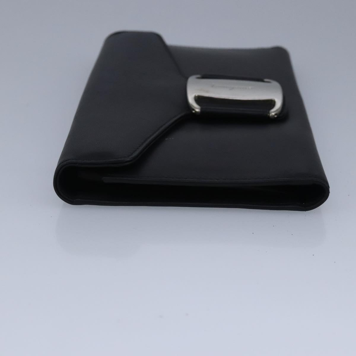 Salvatore Ferragamo Vara Black Leather Wallet  (Pre-Owned)