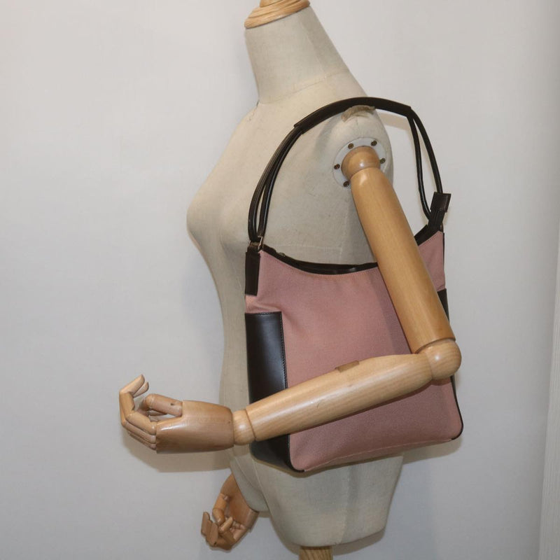 Gucci Pink Canvas Shoulder Bag (Pre-Owned)