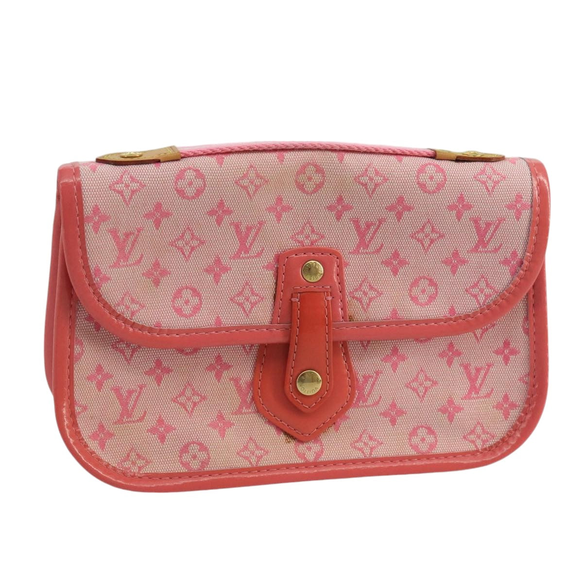Louis Vuitton Mary Kate Pink Canvas Clutch Bag (Pre-Owned)