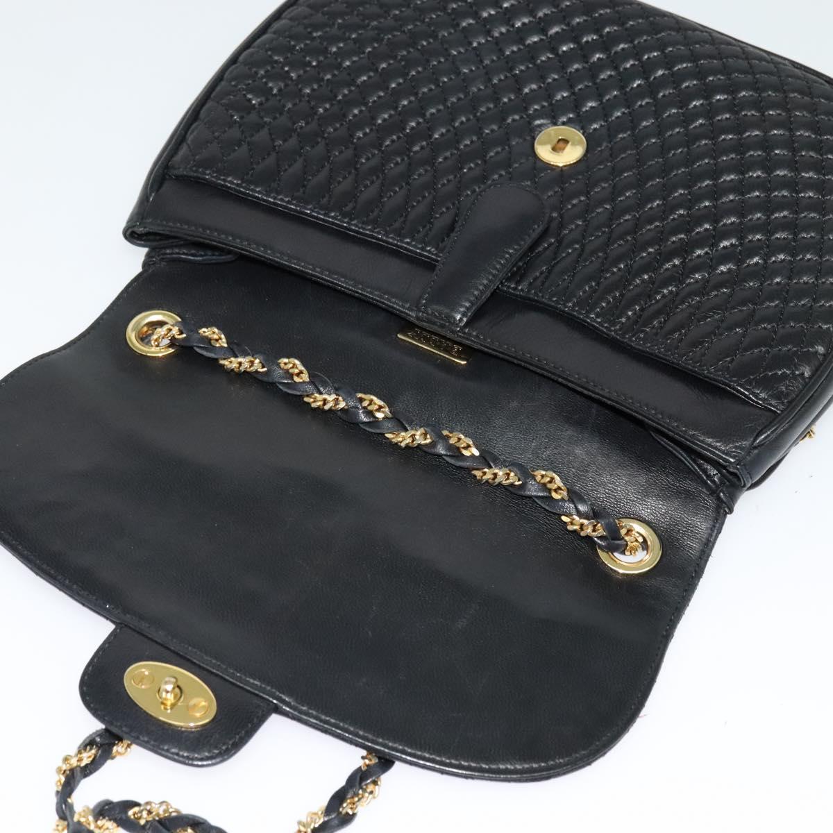 Bally Black Leather Shoulder Bag (Pre-Owned)