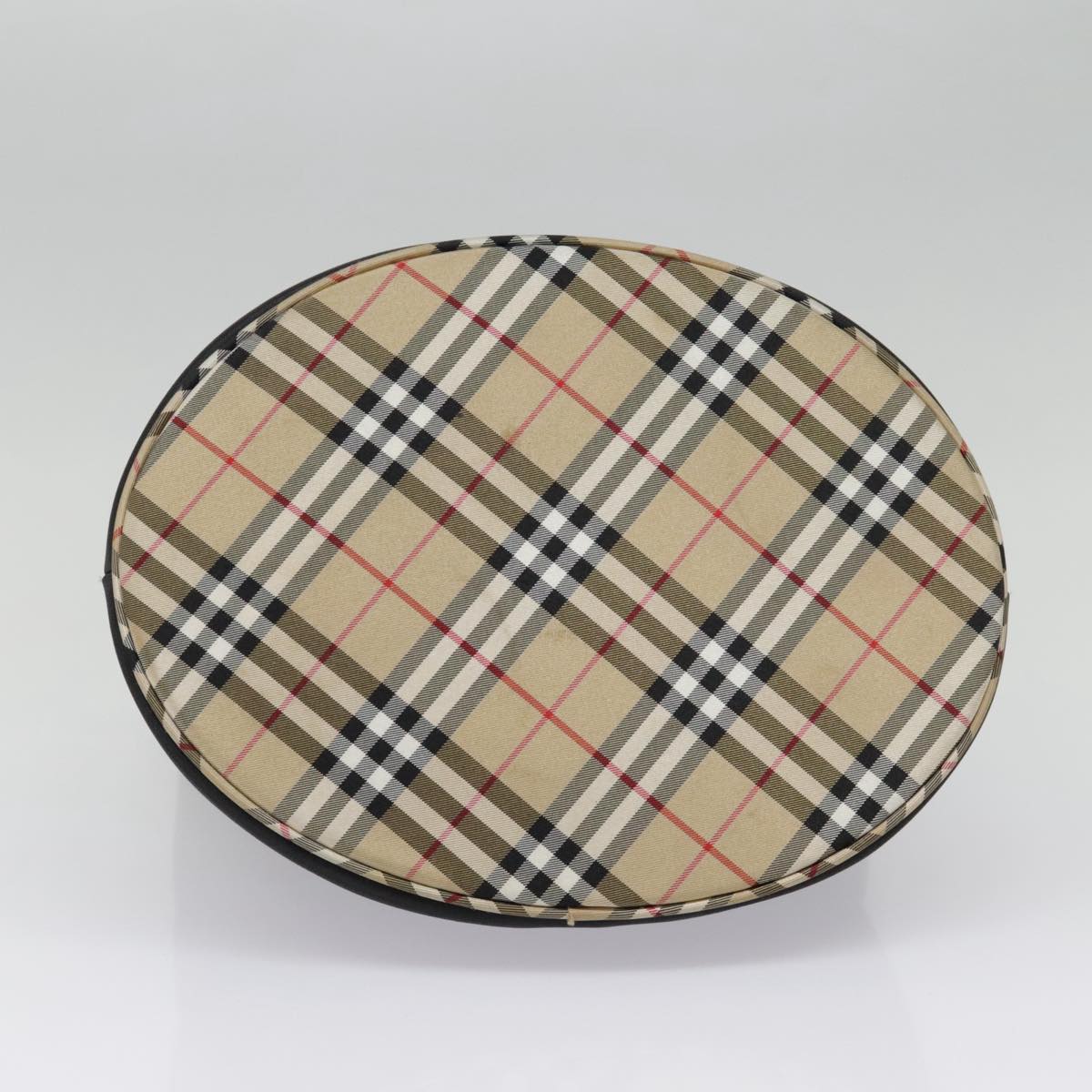 Burberry Nova Check Black Synthetic Tote Bag (Pre-Owned)