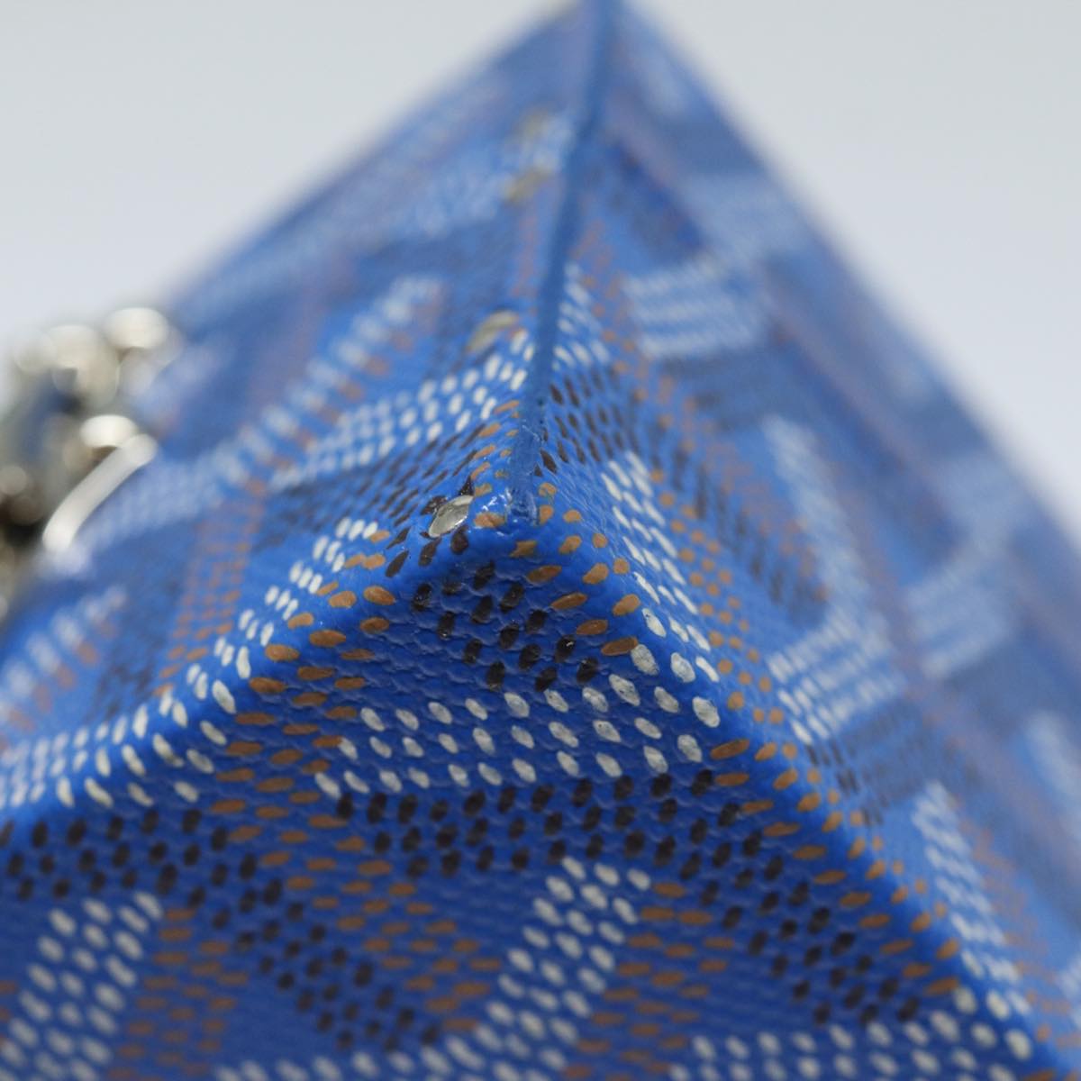 Goyard Herringbone Blue Canvas Jewelleryset Jewelry (Pre-Owned)