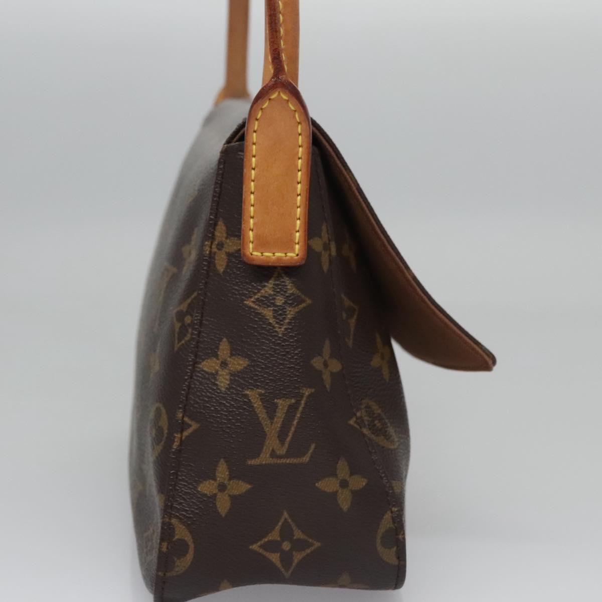 Louis Vuitton Mini Looping Brown Canvas Shoulder Bag (Pre-Owned)