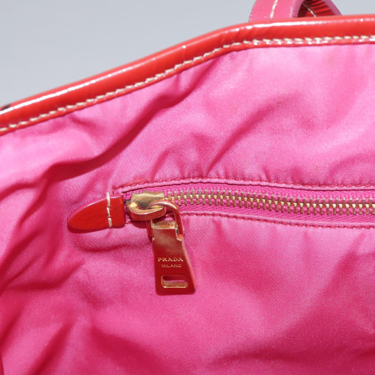 Prada Tessuto Pink Synthetic Tote Bag (Pre-Owned)