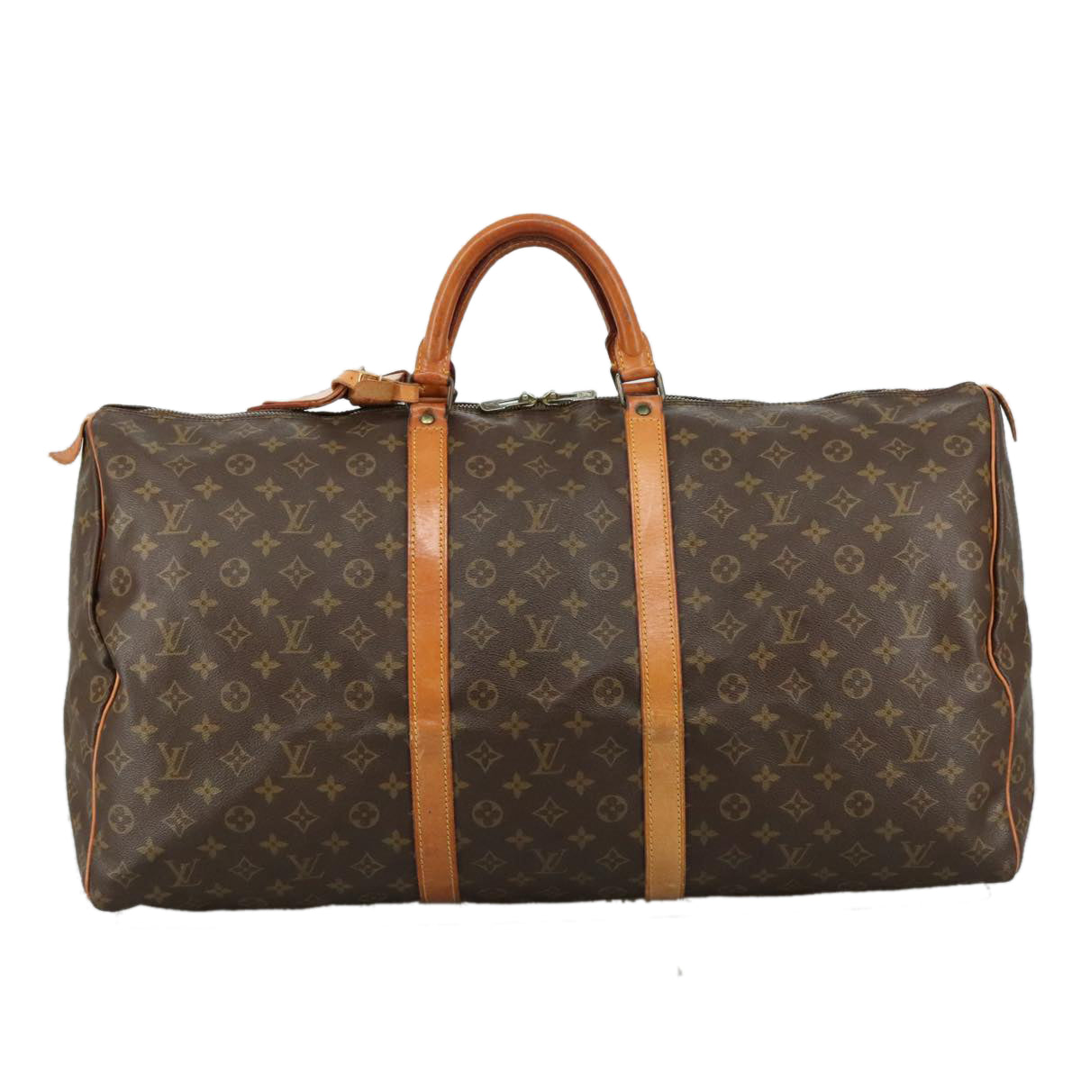 Louis Vuitton Keepall 60 Brown Canvas Travel Bag (Pre-Owned)
