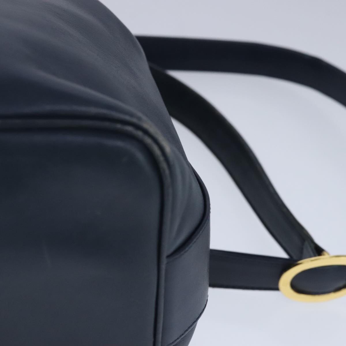 Dior Navy Leather Shoulder Bag (Pre-Owned)