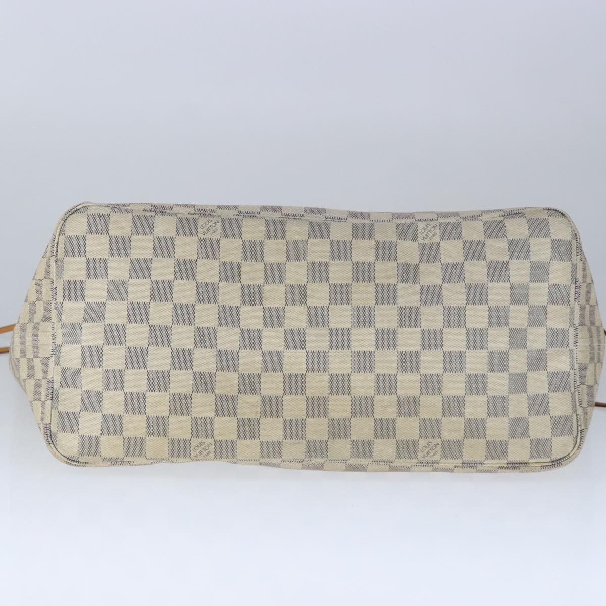 Louis Vuitton Neverfull Gm White Canvas Tote Bag (Pre-Owned)