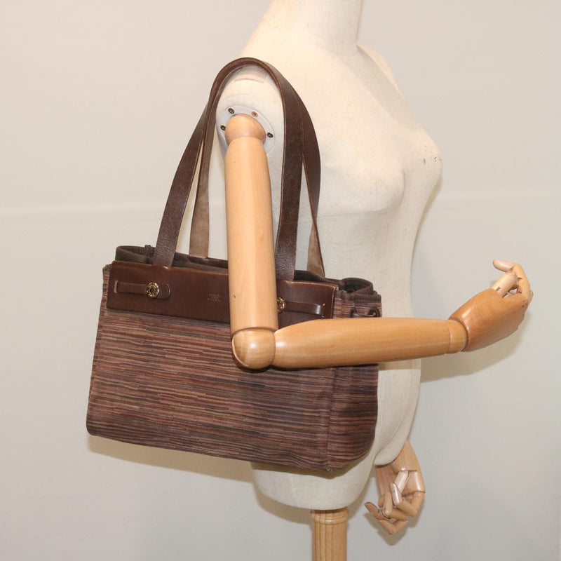 Hermès Herbag Brown Canvas Tote Bag (Pre-Owned)