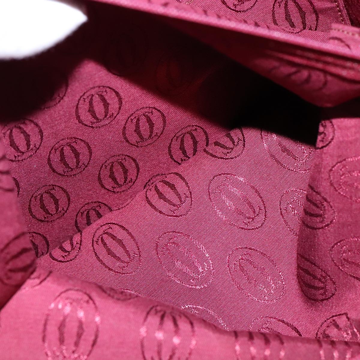 Cartier Must De Cartier Red Leather Tote Bag (Pre-Owned)