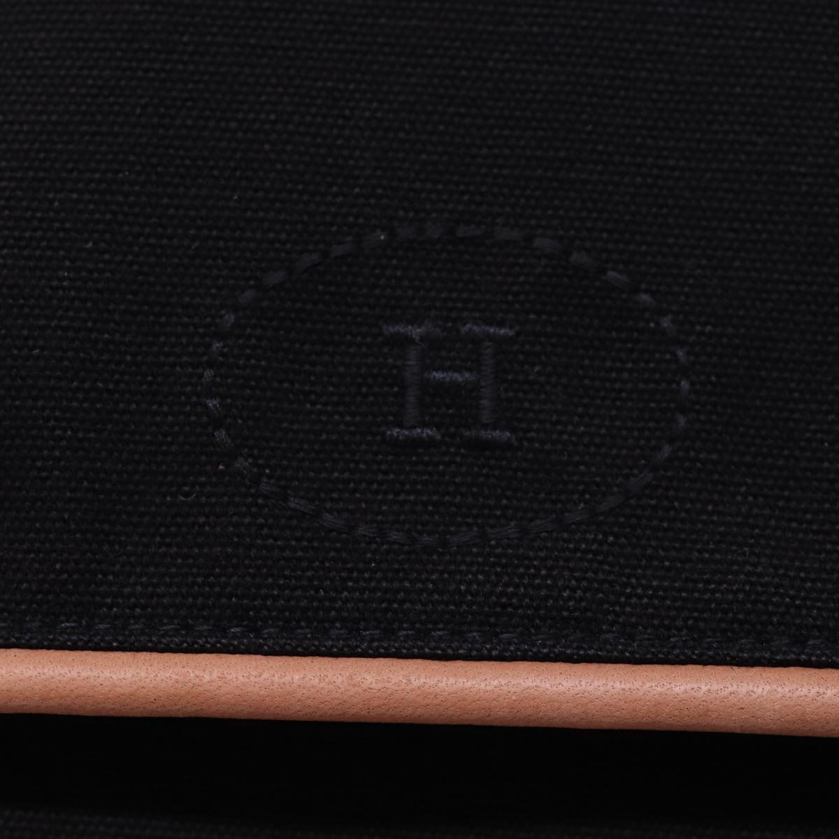 Hermès Bolide Black Canvas Handbag (Pre-Owned)