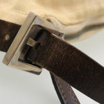 Fendi -- Beige Canvas Shoulder Bag (Pre-Owned)