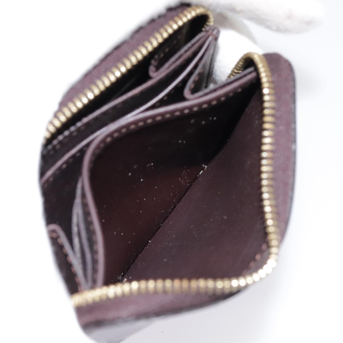 Louis Vuitton Zippy Coin Purse Burgundy Patent Leather Wallet  (Pre-Owned)
