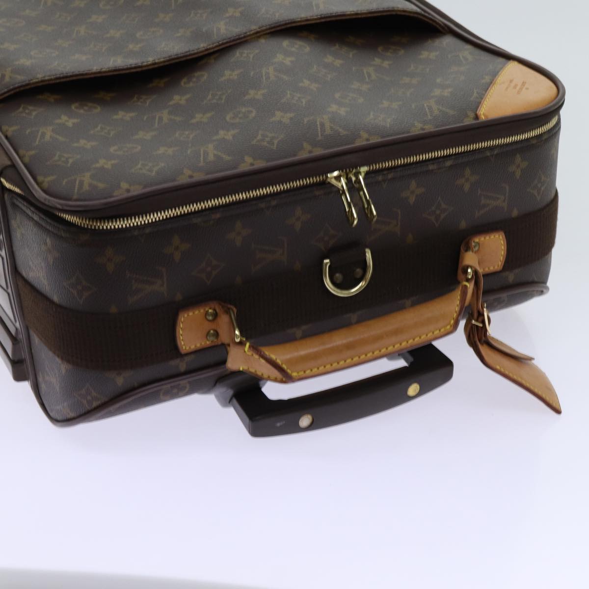 Louis Vuitton Pegase Brown Canvas Travel Bag (Pre-Owned)