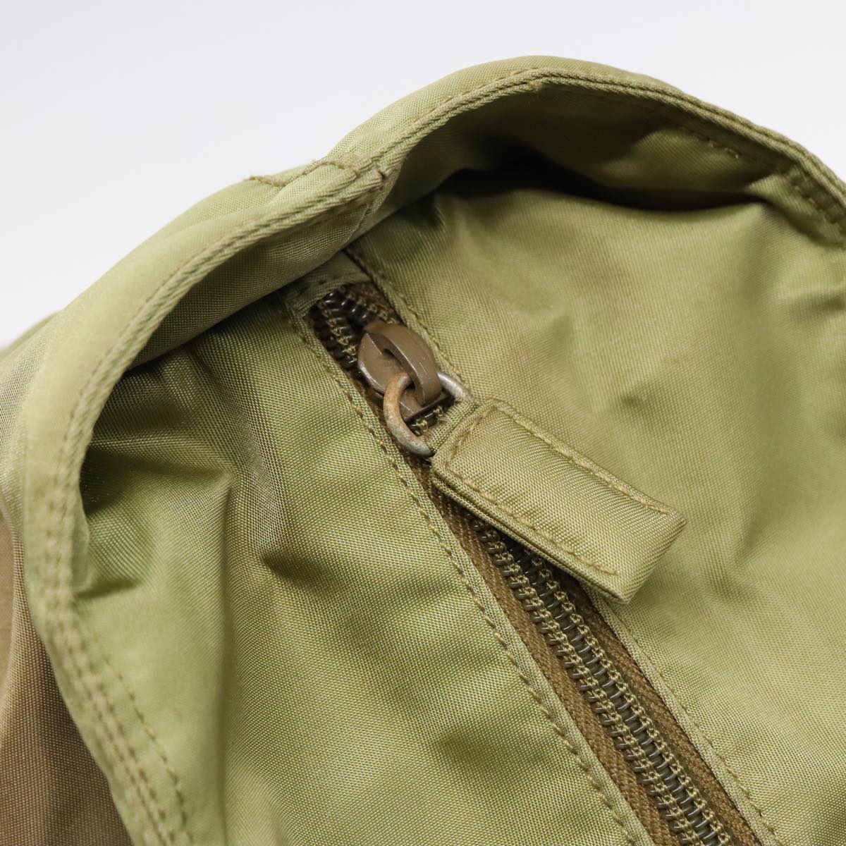 Prada Tessuto Green Synthetic Tote Bag (Pre-Owned)