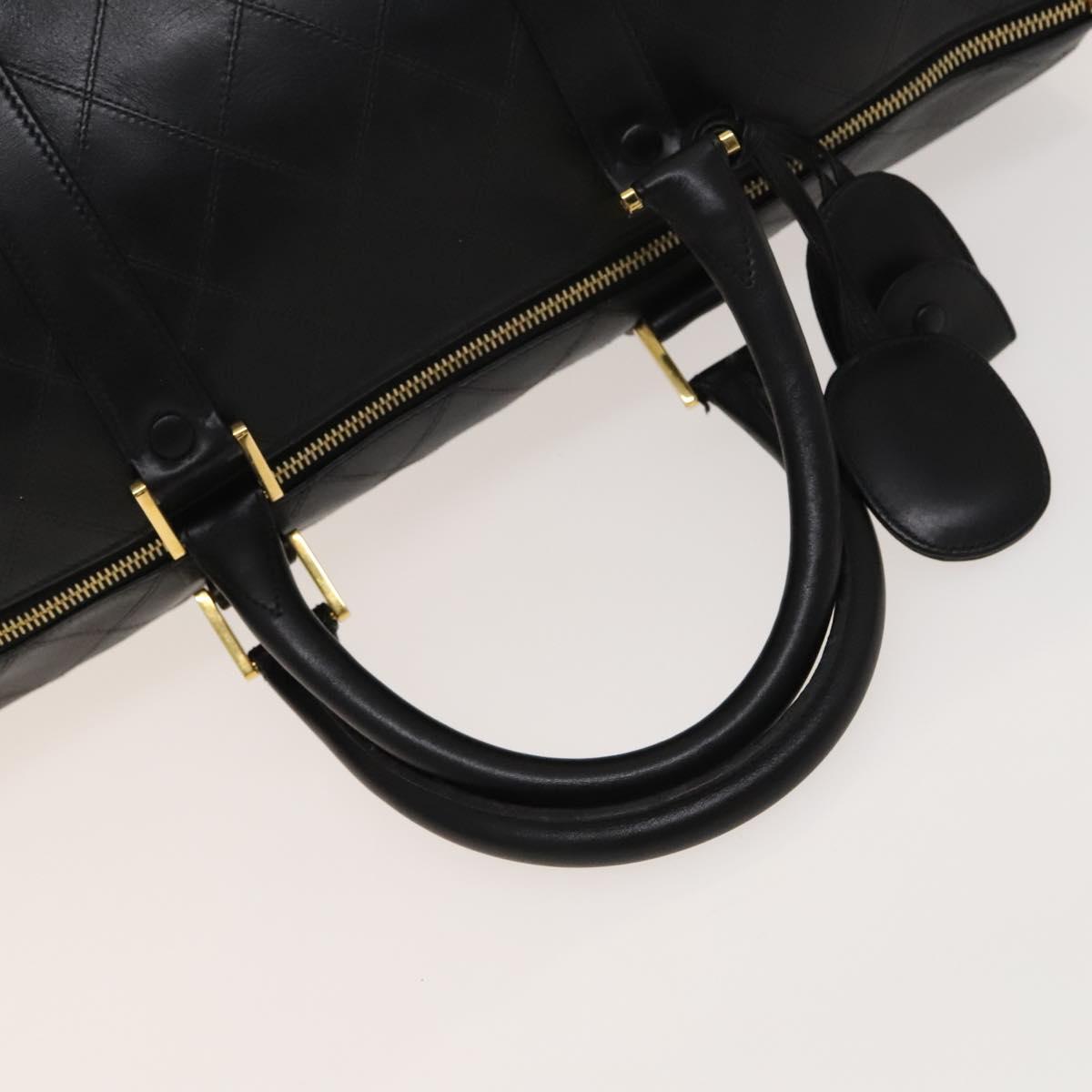 Chanel Black Leather Travel Bag (Pre-Owned)