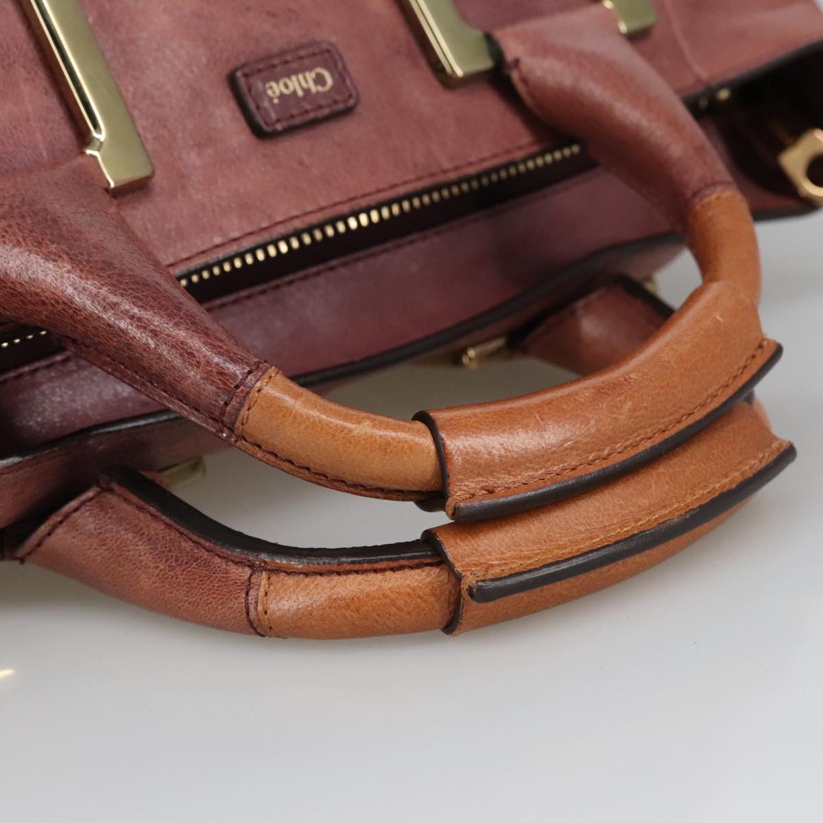 Chloé Ethel Pink Leather Handbag (Pre-Owned)