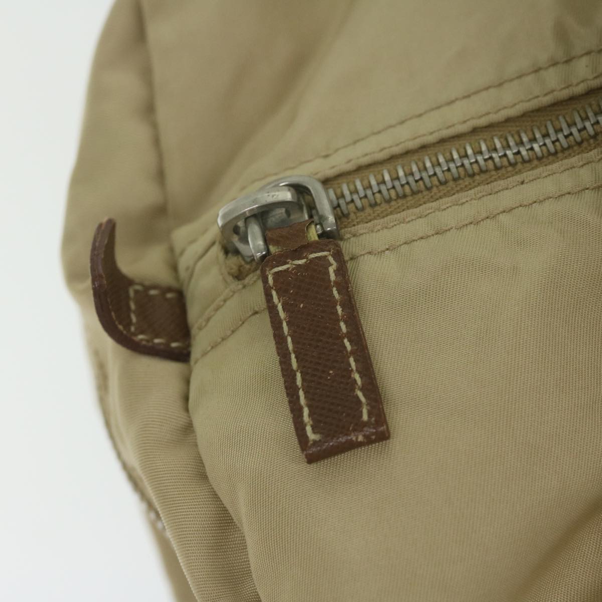 Prada Beige Synthetic Handbag (Pre-Owned)