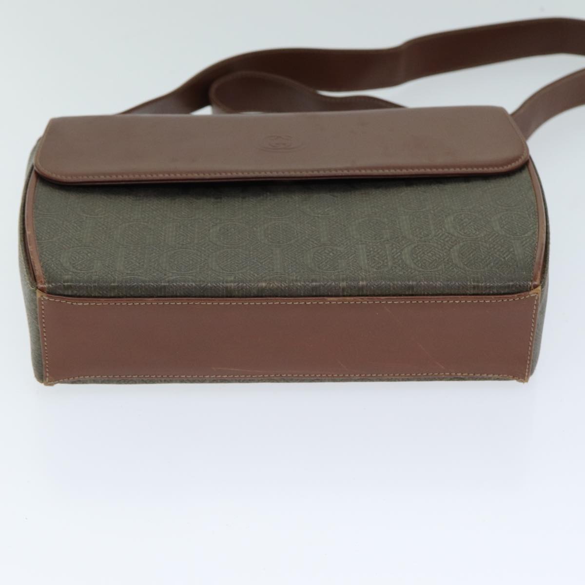 Gucci Brown Canvas Shoulder Bag (Pre-Owned)