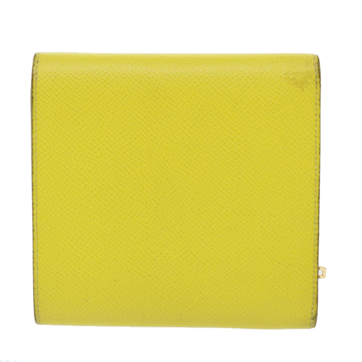 Hermès Clic 12 Yellow Leather Wallet  (Pre-Owned)
