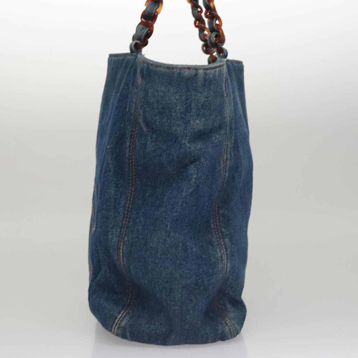 Chanel Shopping Blue Denim - Jeans Tote Bag (Pre-Owned)