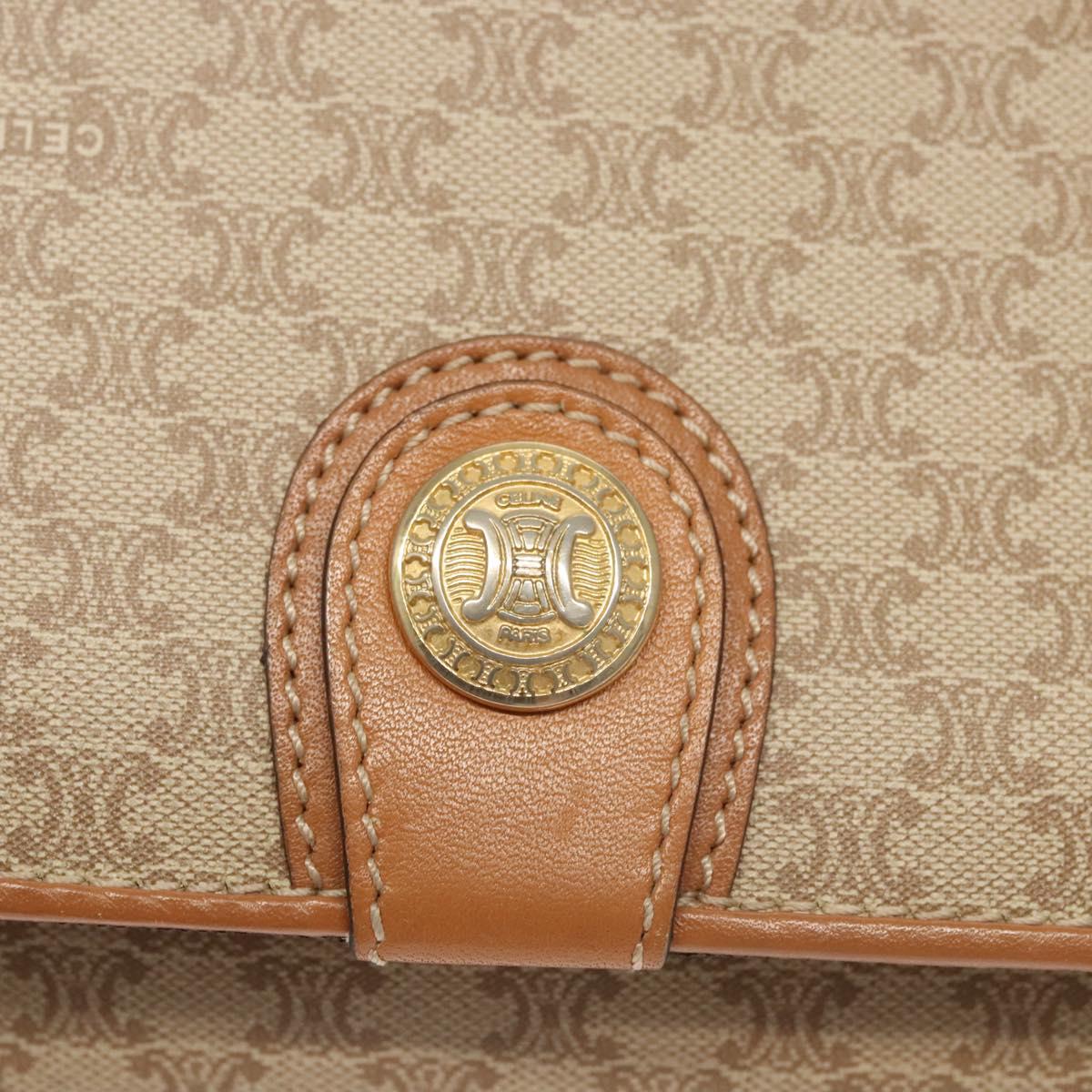 Céline Macadam Beige Canvas Shoulder Bag (Pre-Owned)