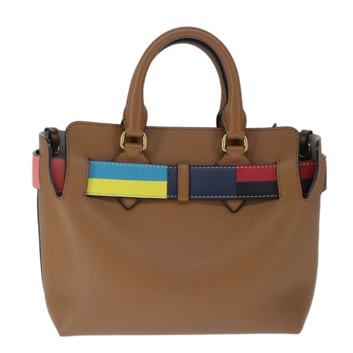 Burberry Belt Bag Brown Leather Handbag (Pre-Owned)
