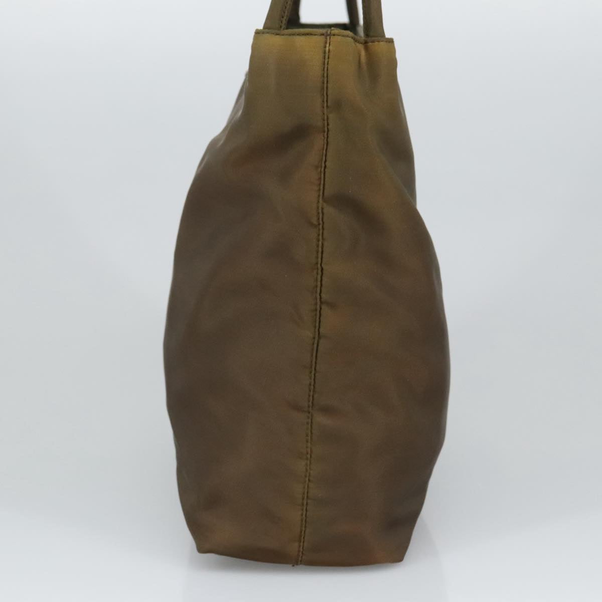 Prada Khaki Synthetic Tote Bag (Pre-Owned)