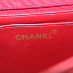 Chanel Red Leather Travel Bag (Pre-Owned)